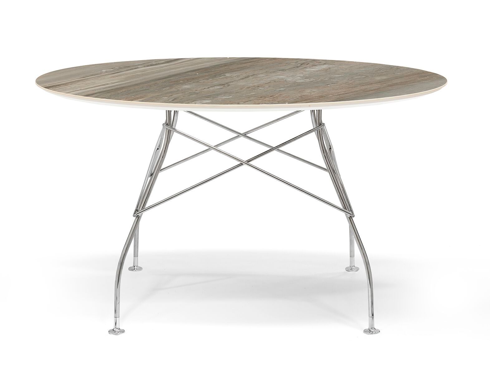 Круглый обеденный стол из керамогранита Kartell GLOSSY ARCH-00051866 - Вид №28