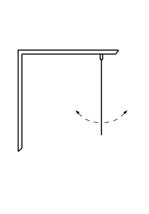 1450301 Igloo Pro Душевая Дверь Прямая Прозрачное Стекло 80 Hafa Прозрачный  - Вид №2