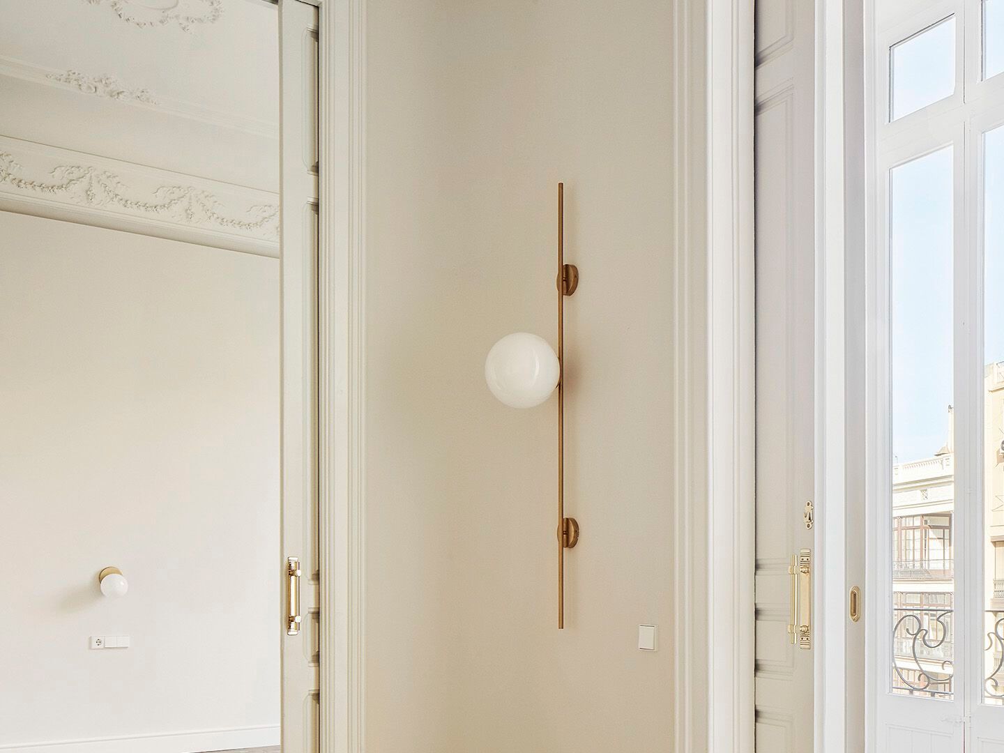 Металлический и стеклянный настенный светильник luxcambra LYMINGTON L ARCH-00077301 - Вид №1