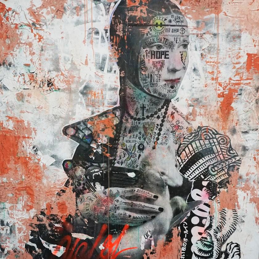 MOMENTI Авторский художественный принт Crazy home paintings Sk-007 - Вид №1