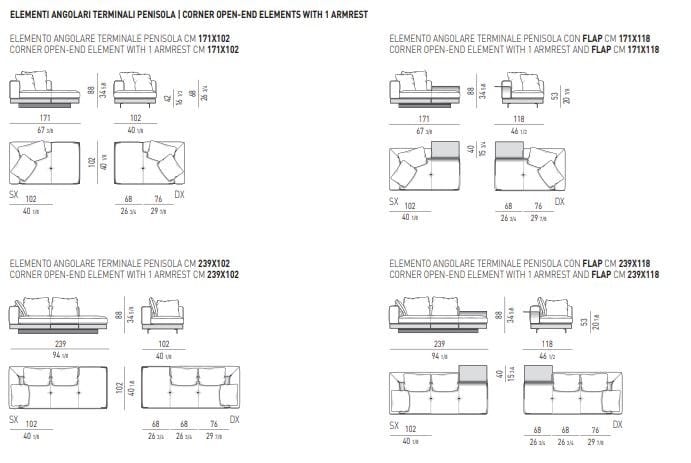 Кожаный диван Minotti Коннери ARCH-00151868 - Вид №9