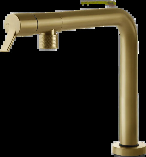 Смеситель для раковины 60071 716 Gessi Su&giu' PVD С ЗОЛОТОЙ ЩЕТКОЙ