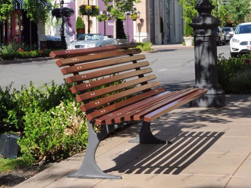 Neri Деревянная скамейка со спинкой Gilia 2147 