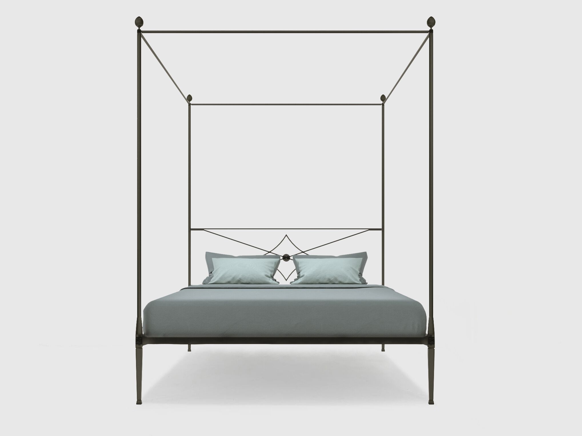 Двуспальная кровать из кованого железа с балдахином Lispi BALDO ARCH-00136565