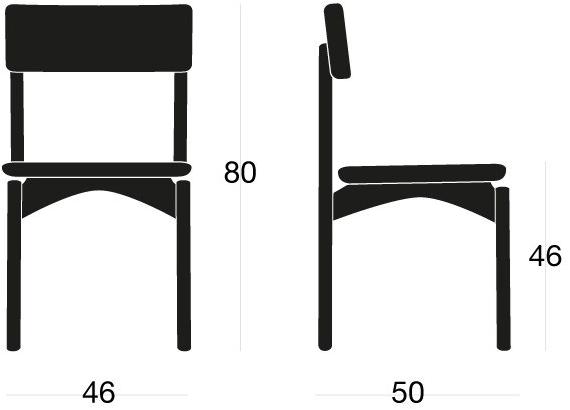 SIPA Стул из лакированного ясеня со встроенной подушкой Spam sun-id-1399776 - Вид №5