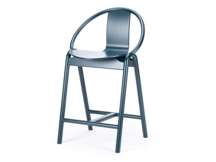 Высокий деревянный стул со спинкой TON AGAIN ARCH-00060401 - Вид №23