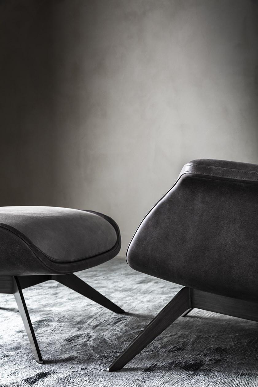 OAK Кресло в набуке с подлокотниками Metronome sun-id-1407200 - Вид №3