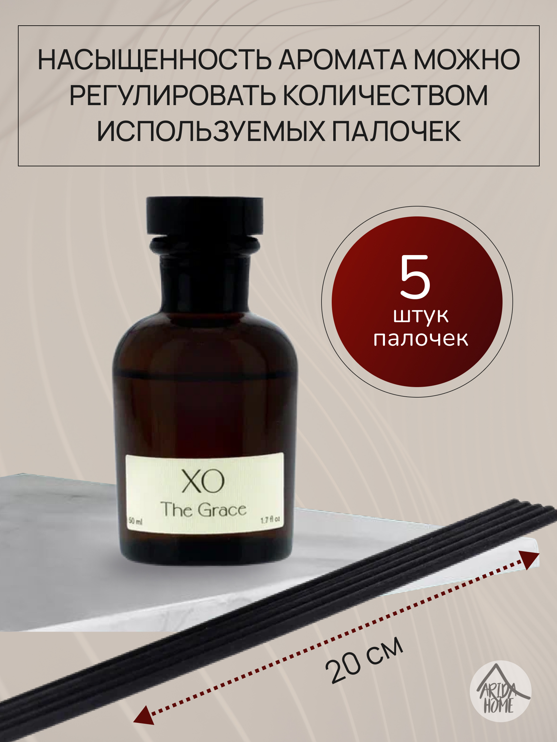 Аромадиффузор ARIDA HOME The Grace с парфюмерным ароматом 50 мл 86866026 STLM-0072199 - Вид №3