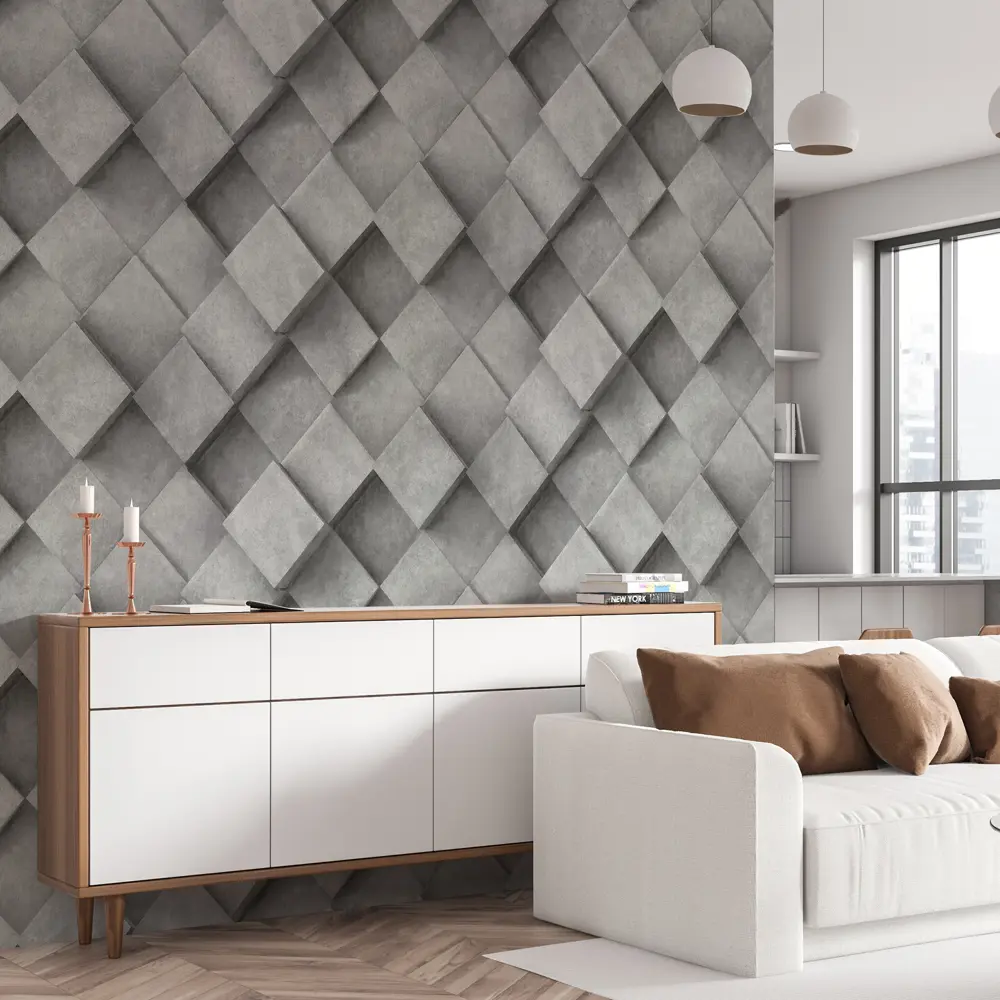 АСПЕКТ РУ Обои флизелиновые 3D Плита графитовые с текстурой камня 88223830 3DПЛИТА STLM-0076990 - Вид №3