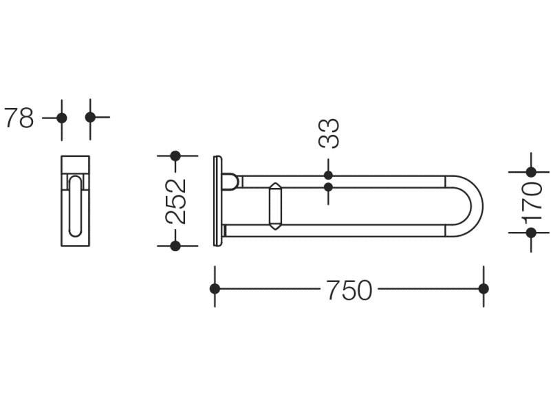 801.50D247 Мобильная опорная ручка HEWI HEWI active+  - Вид №4