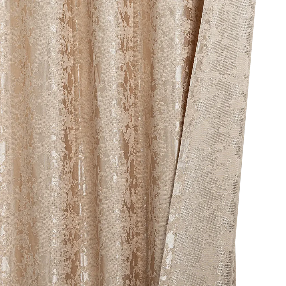 Штора на ленте со скрытыми петлями Денви 160x270 см цвет бежевый 89405404 STLM-2118110 Santreyd  - Вид №2