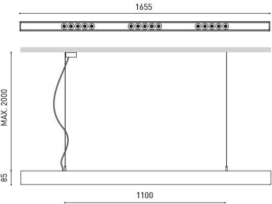 Arkoslight Алюминиевый подвесной светильник прямого света в современном стиле Black foster suspension sun-id-1465907 - Вид №14