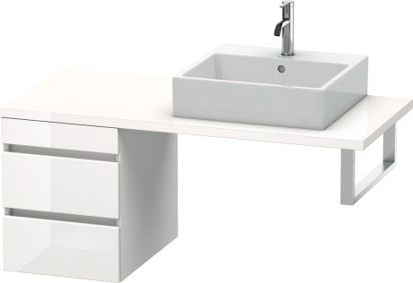 DS533604343 Шкафчик для консоли DuraStyle #DS5336 400 x 548 мм Базальт матовый, декор Duravit - Вид №2