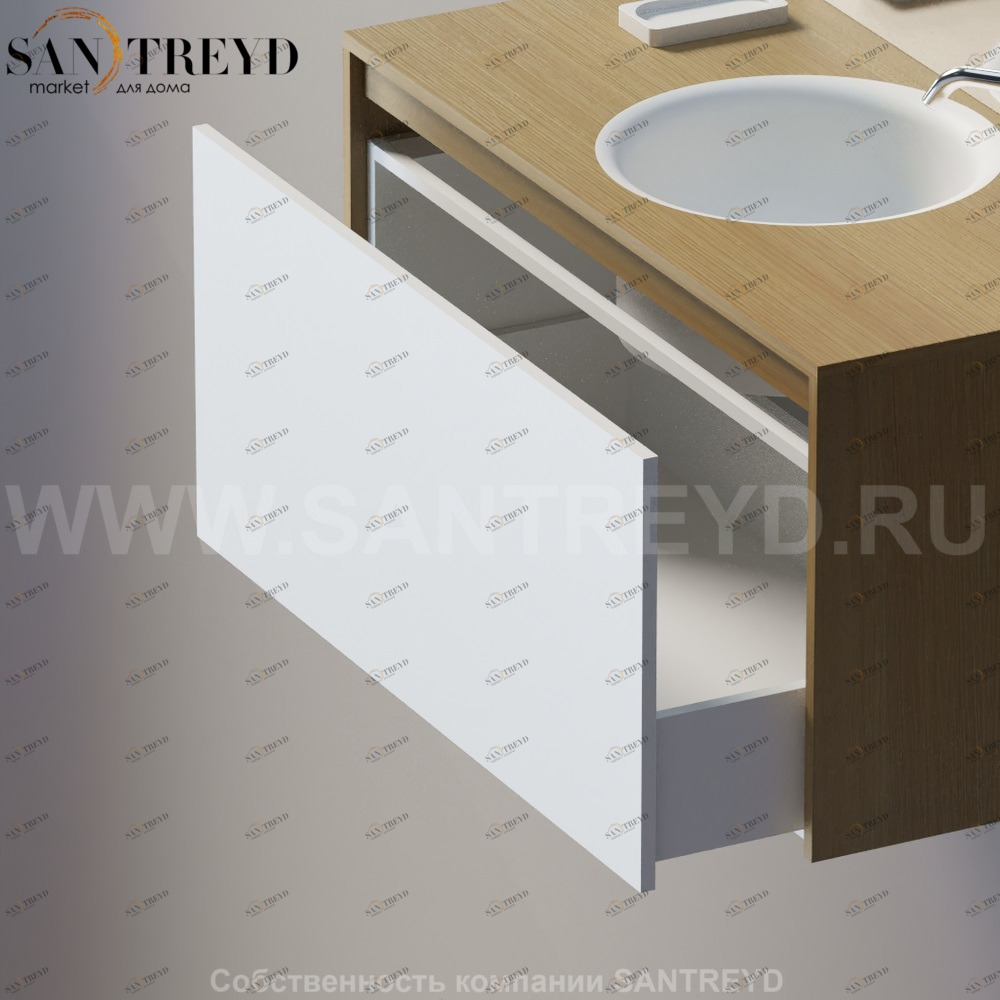 EVOLUZIONE Выдвижной ящик с белой фронтовой панелью AEVOM17010B Agape