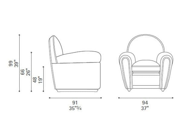 Кожаное кресло In Stock Poltrona Frau ARCH-00037939 - Вид №3