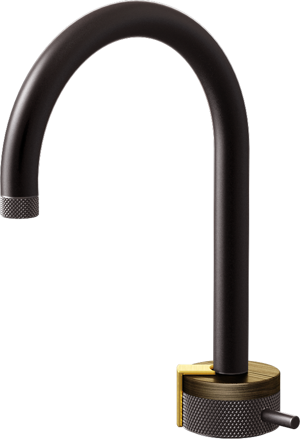 E-11502-R1VBB-L2BAU-GM Однорычажный прогрессивный смеситель для раковины - излив 16см GRAFF MOD+