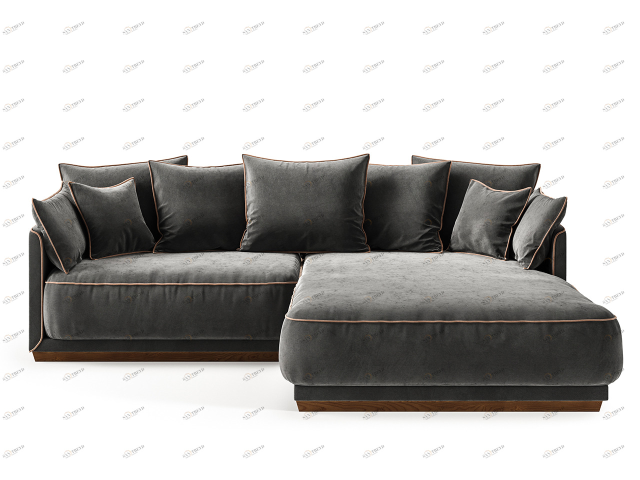 Д248 Ш195 В92 The IDEA Диван SOHO 801/812 