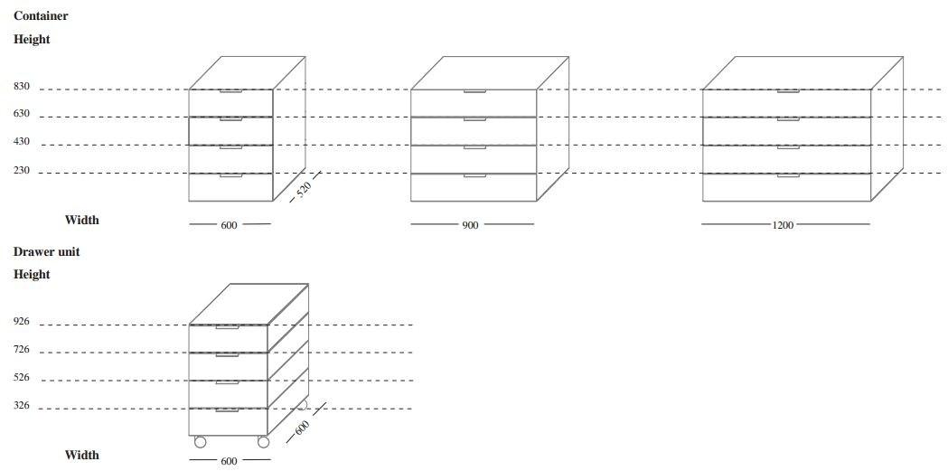 EmmeBi Модульный деревянный комод на колесиках sun-id-1425247 - Вид №5