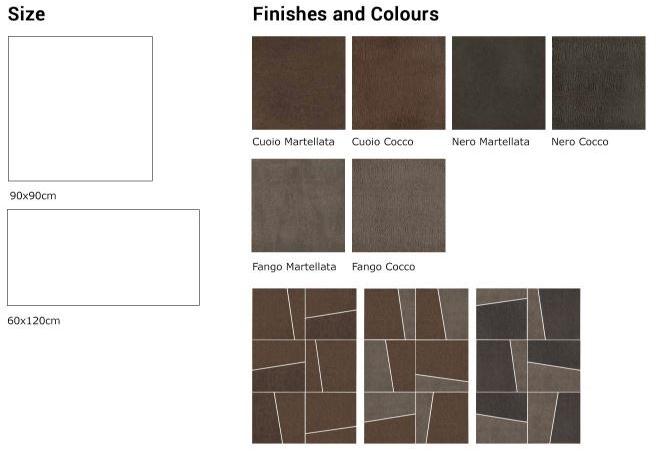 Viva Настенная / напольная плитка из керамогранита с эффектом кожи No-code sun-id-1437207 - Вид №1