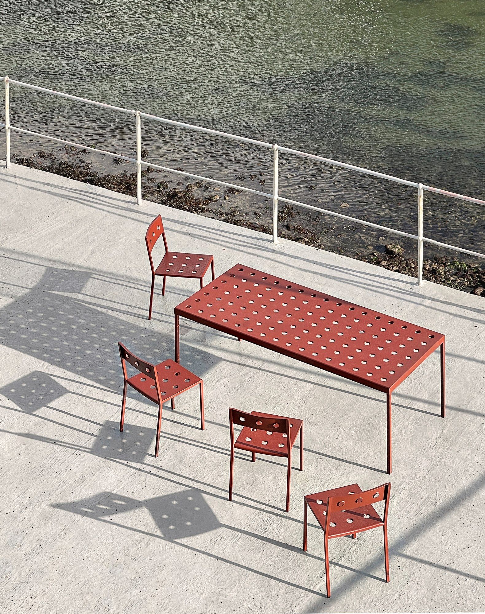 Прямоугольный садовый стол с порошковым покрытием Hay балкон ARCH-00064487 - Вид №16