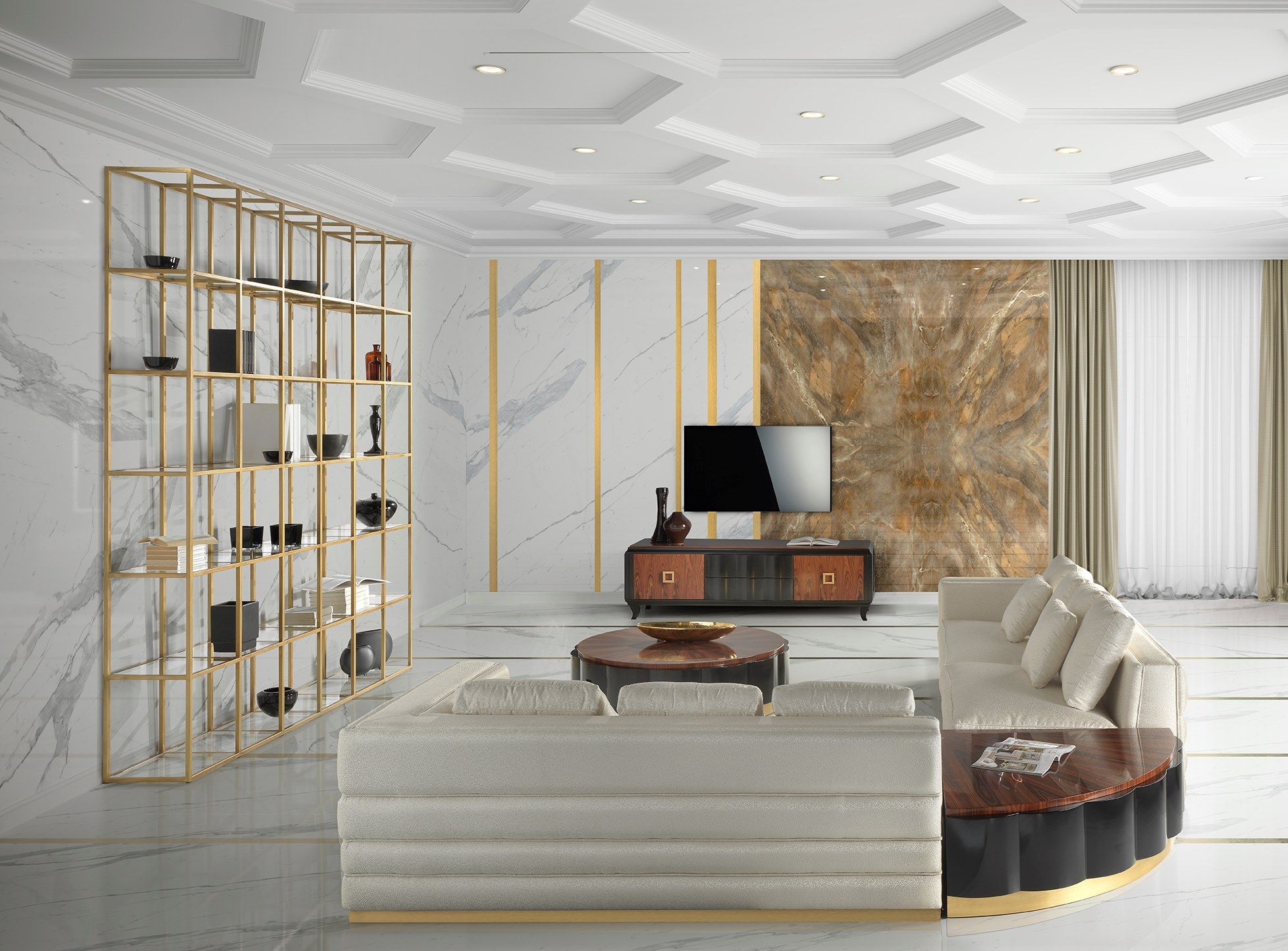 Бархатный угловой диван GUERRA VANNI Clizia ARCH-00051904 - Вид №1