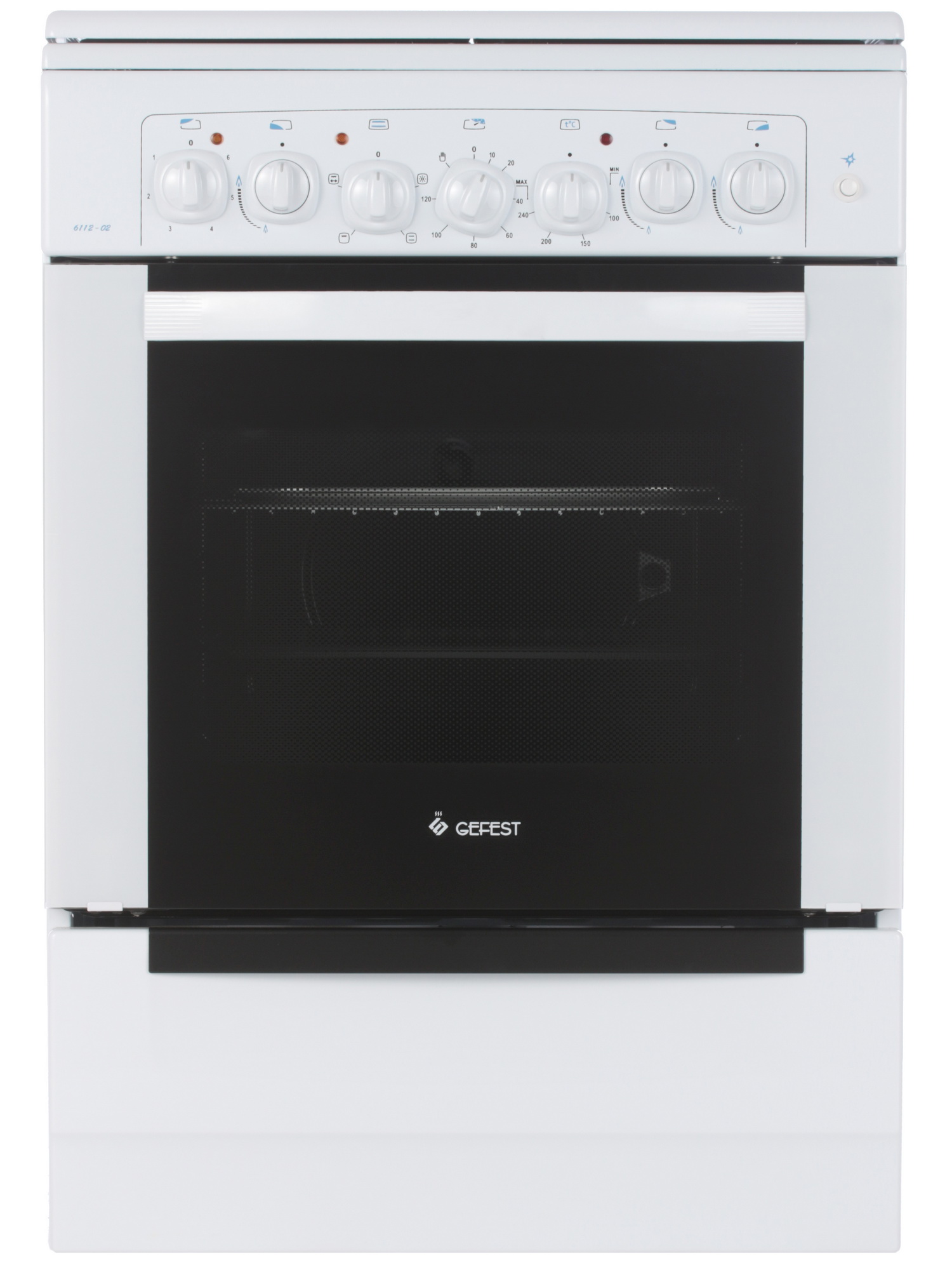 1089384 Комбинированная плита Gefest 6112-02 белый STDN-0070085