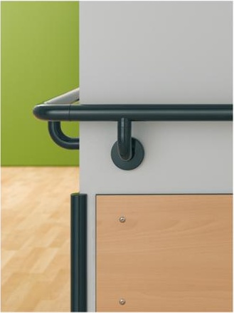 GCO.40.1185 Угловая защита Entro с плоскими заглушками HEWI System 111 | Polyamid 