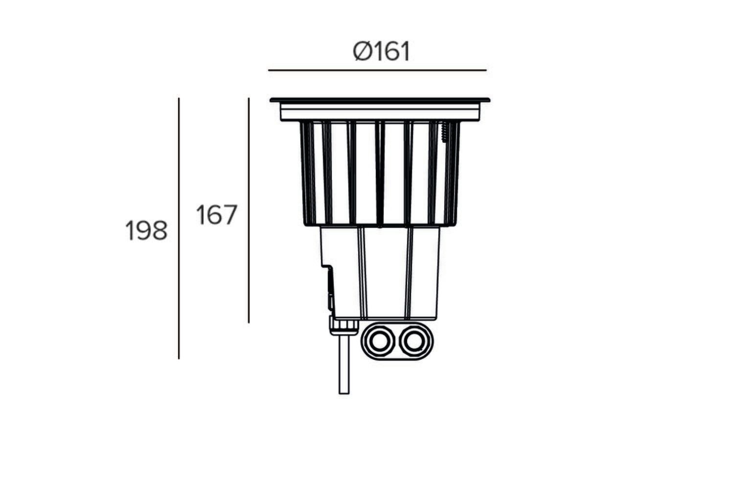 Светодиодный прожектор с утопленным заземлением TARGETTI KEPLERO MINI ZOOM ARCH-00029284 - Вид №4
