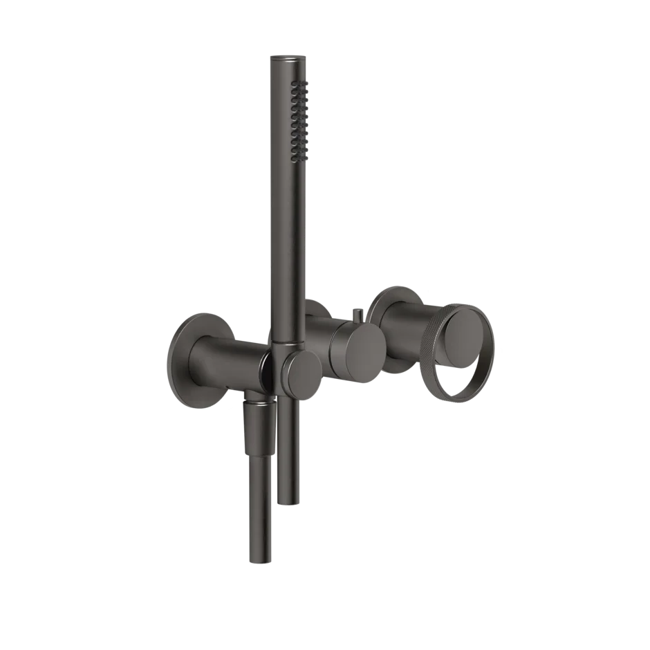 Смеситель для душа 63345 707 Gessi Anello ЧЕРНЫЙ МЕТАЛЛ BR. PVD 63345707