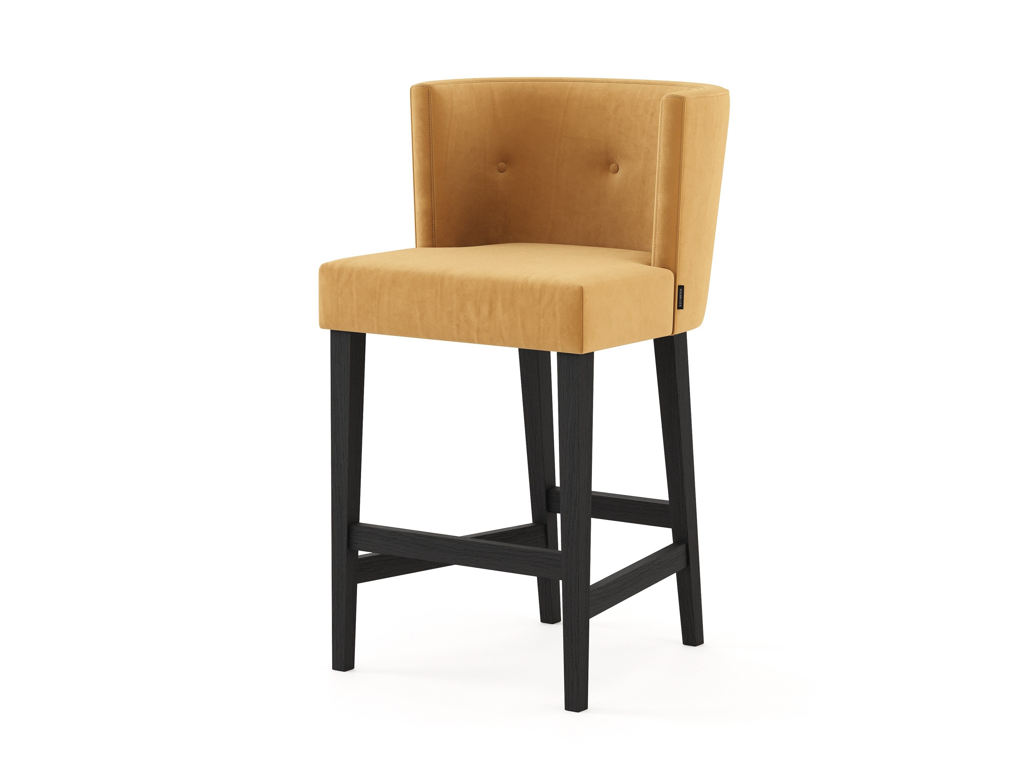 Высокий тканевый стул с подставкой для ног Stylish Club Milos ARCH-00140522 - Вид №6