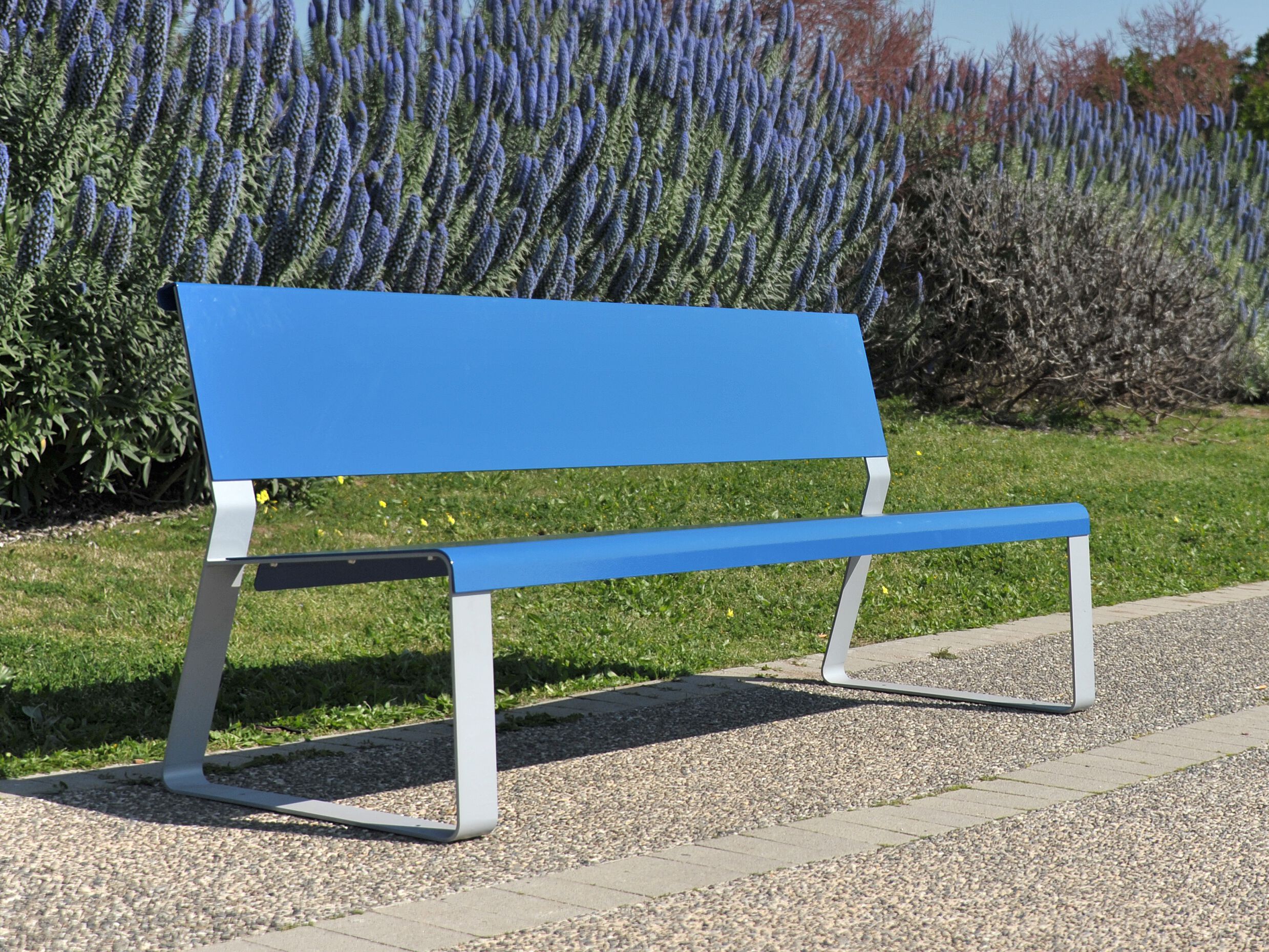 Оцинкованная стальная скамья со спинкой Viscio Urban Design MATKA ARCH-00050896 - Вид №7