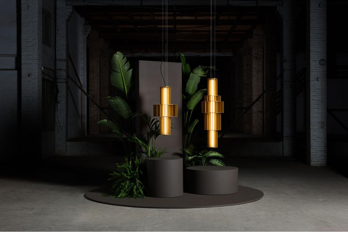 089718 Подвесной светильник T ME золотой Parachilna Babel Santreyd - Вид №2