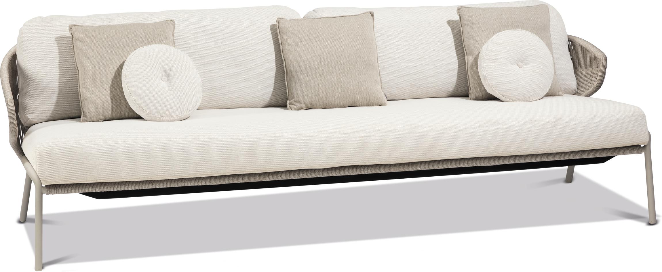 MNST577 3 мест. диван фиксированный кремень перец Manutti Radius