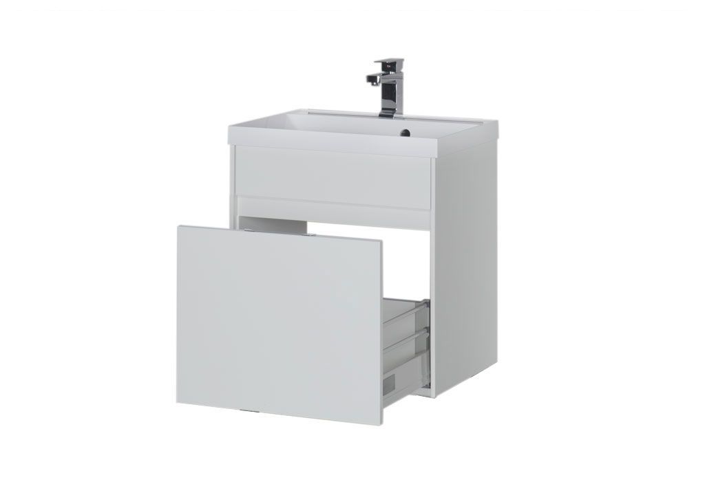 Тумба с раковиной Aquanet Латина 60 белый (1 ящик) 0017993300179393 - Вид №2