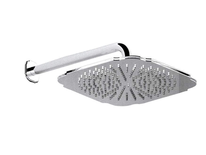 Хромированная латунная настенная душевая головка с кронштейном Rubinetteria Giulini Praga-Praga Crystal ARCH-00120431 - Вид №1