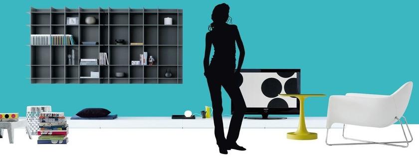 Poliform Модульная лакированная стенка для хранения с подставкой под телевизор sun-id-1460322 - Вид №13