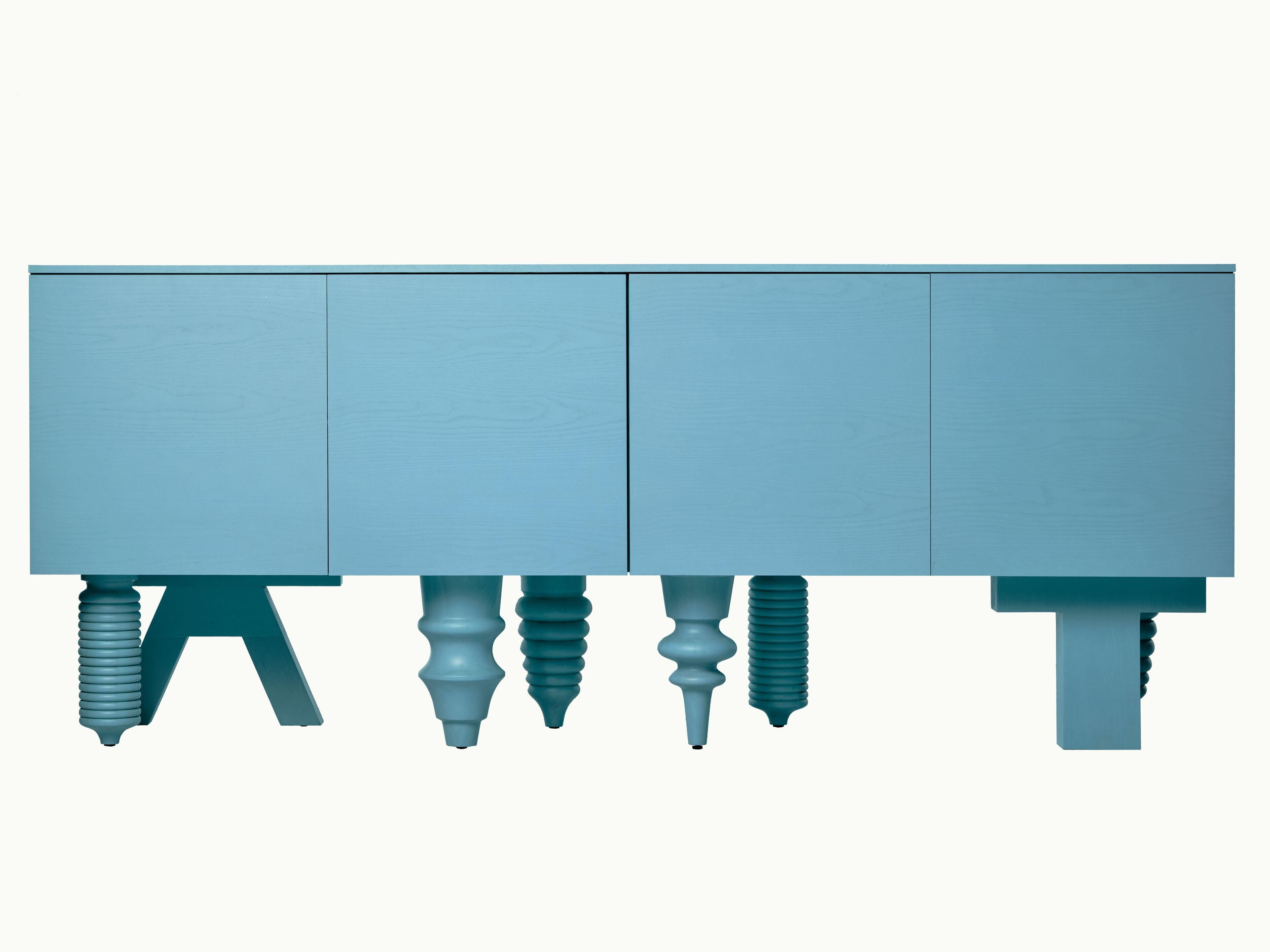 Шкаф из шпона ясеня с распашными дверями BD Barcelona Multileg ARCH-00094619 - Вид №3