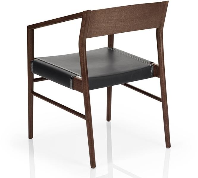 JMS Стул из массива дерева с подлокотниками Leonor Leonor m925c lw - Вид №1