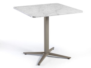 Стол из мрамора или керамогранита с 4-спицевым основанием