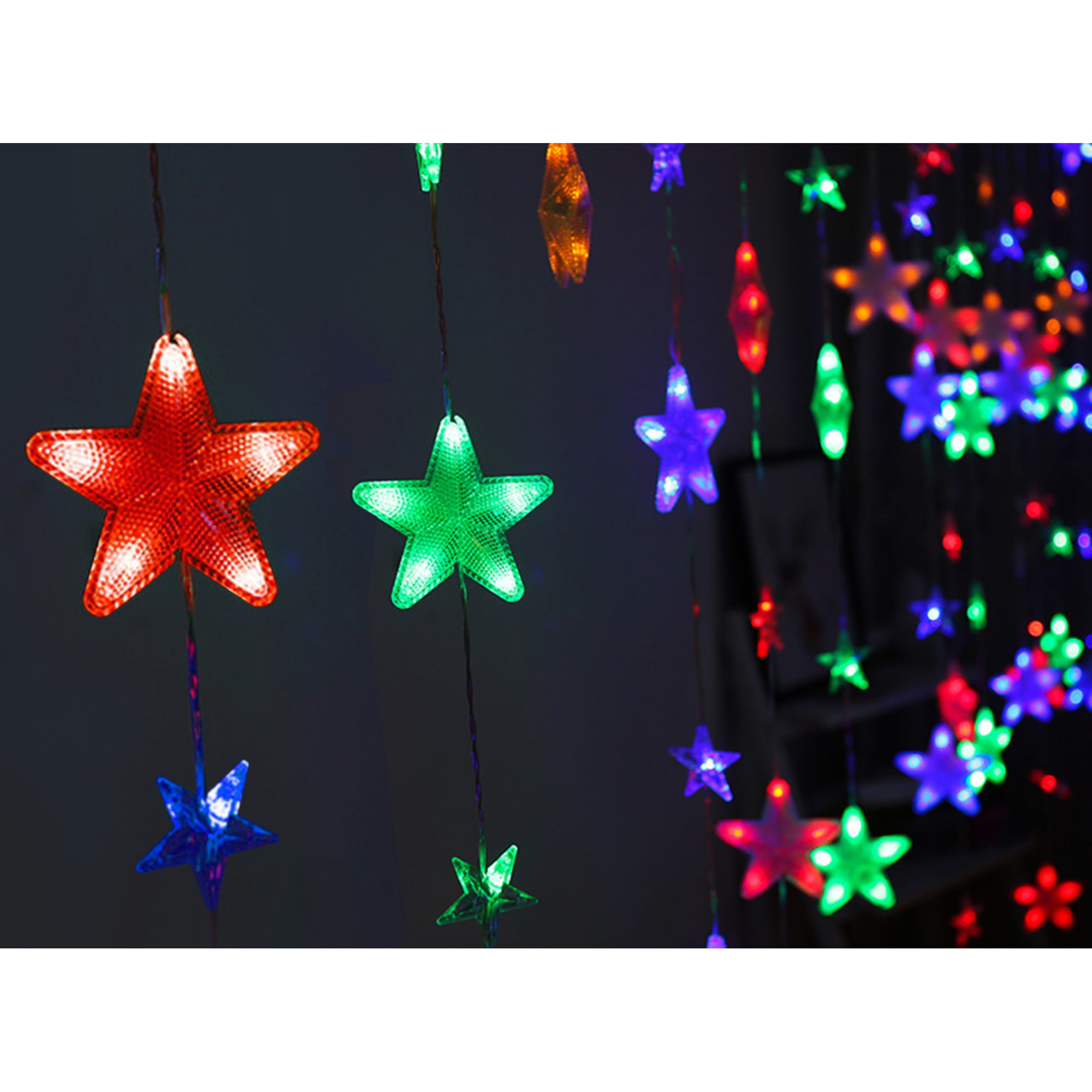 82309534 Электрогирлянда комнатная «Занавес» 2.5x1 м 136 LED мультисвет IP20 Santreyd 