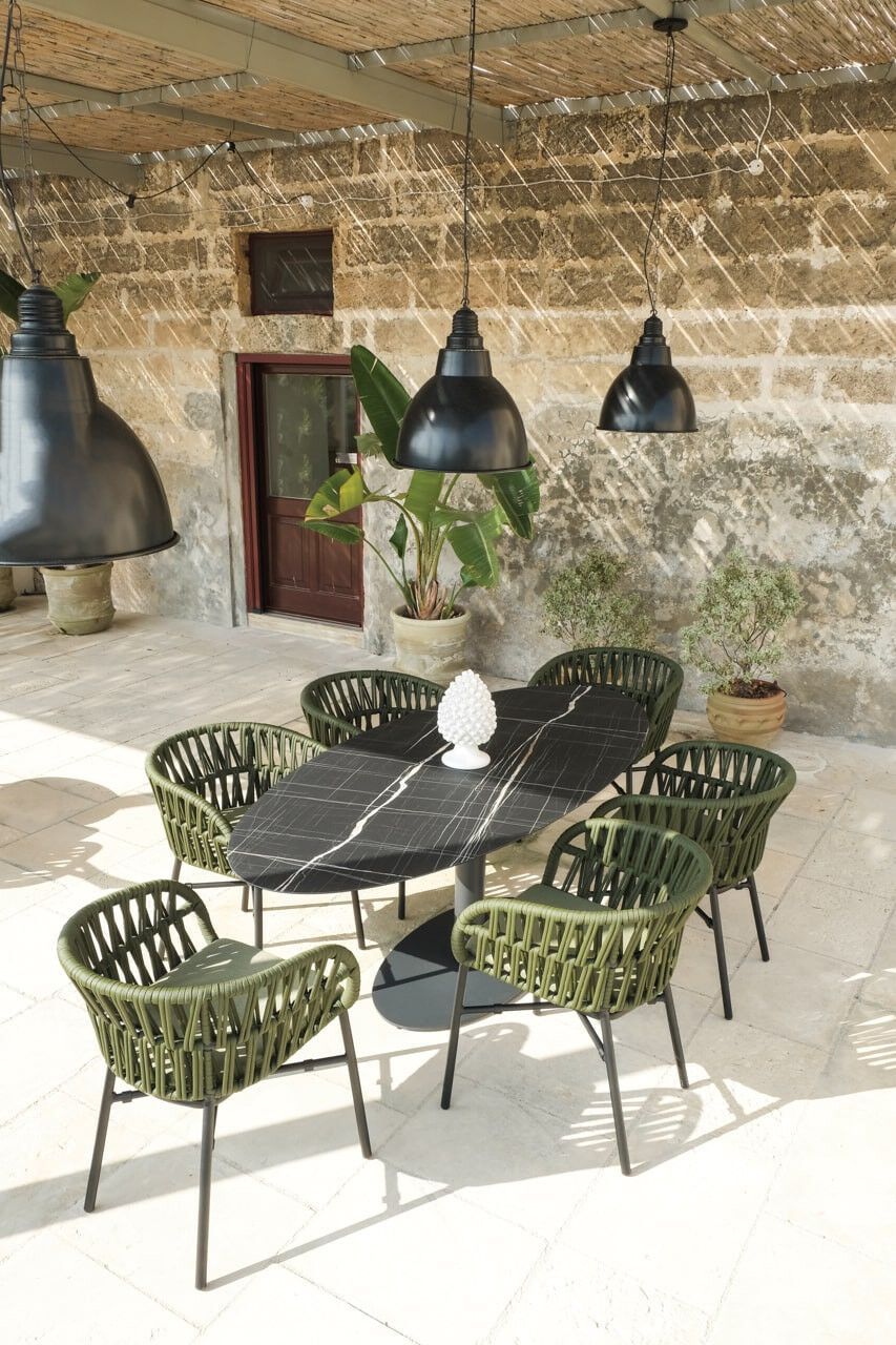 Штабелируемый садовый стул с подлокотниками DRIGANI Drop ARCH-00044870 - Вид №12