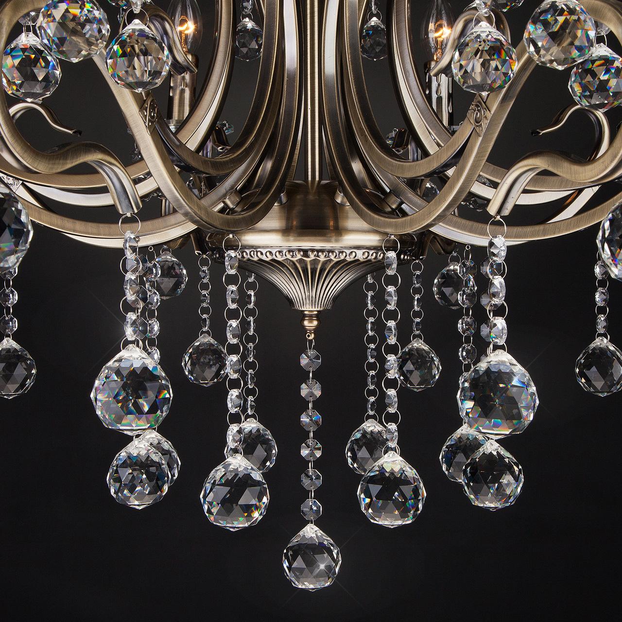 Потолочная люстра Eurosvet 12505/8 античная бронза Strotskis EUROSVET ДИЗАЙНЕРСКИЕ 182464 Бронза  - Вид №2