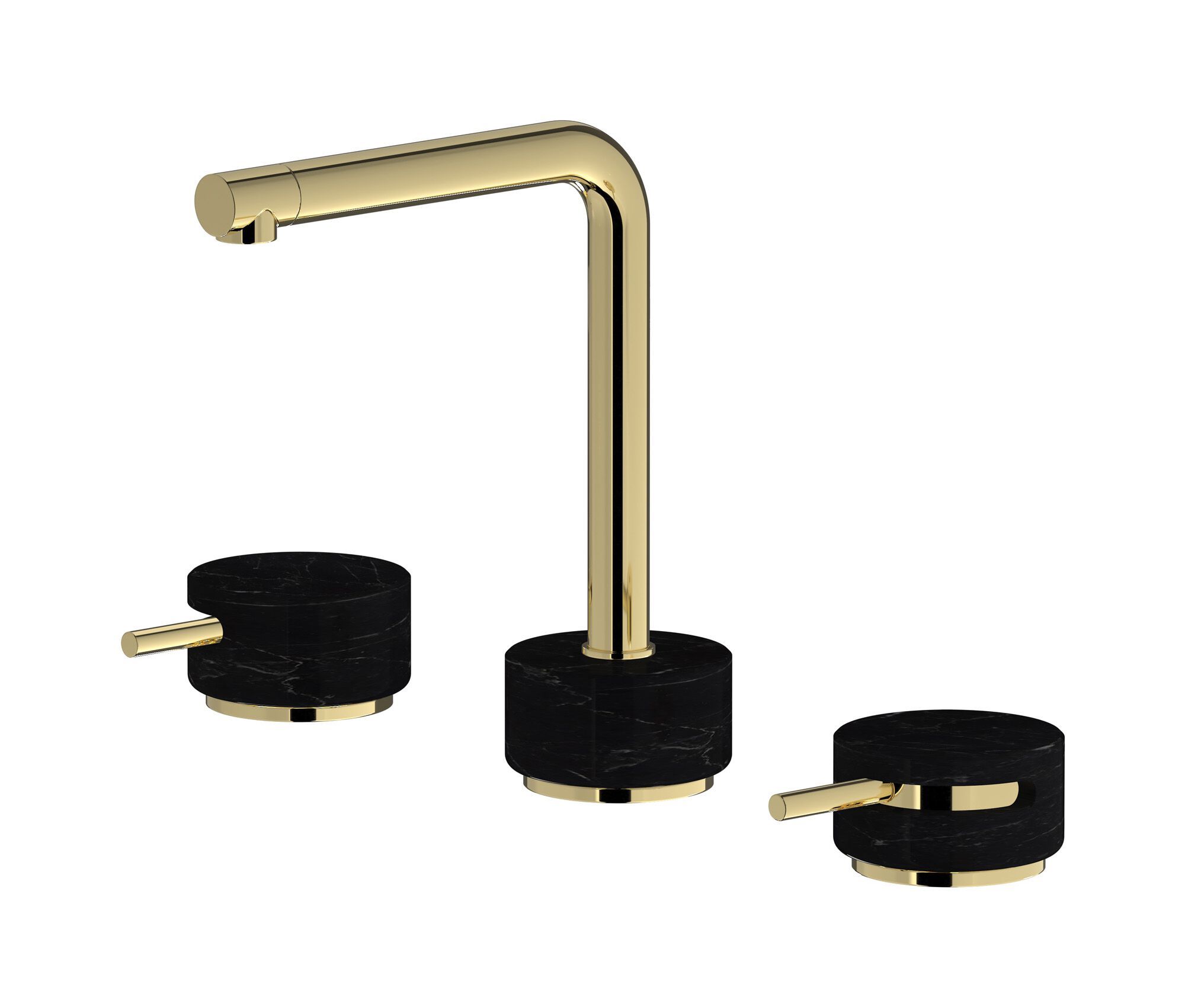 Смеситель для раковины с 3 отверстиями для мраморной столешницы IB мрамор + мрамор Elle ARCH-00055279 - Вид №7