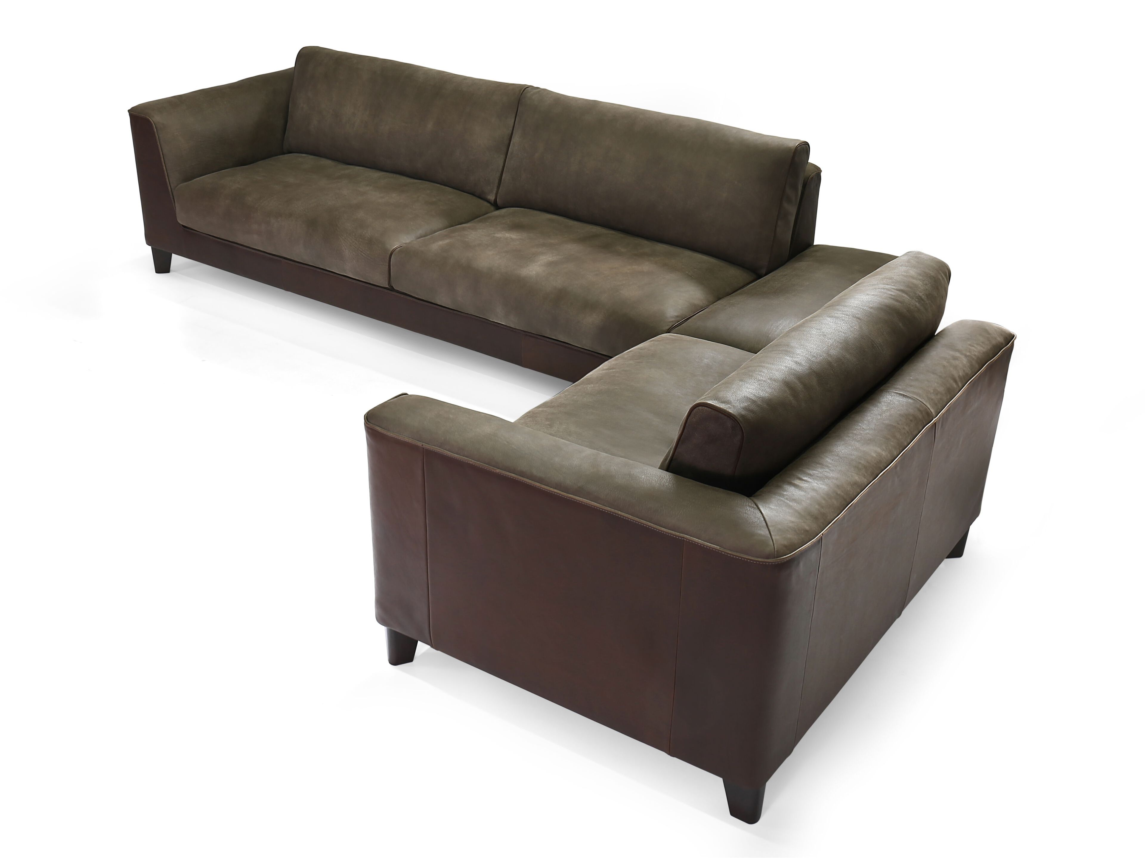 Кожаный модульный угловой диван Borzalino статус-кво ARCH-00145911 - Вид №1