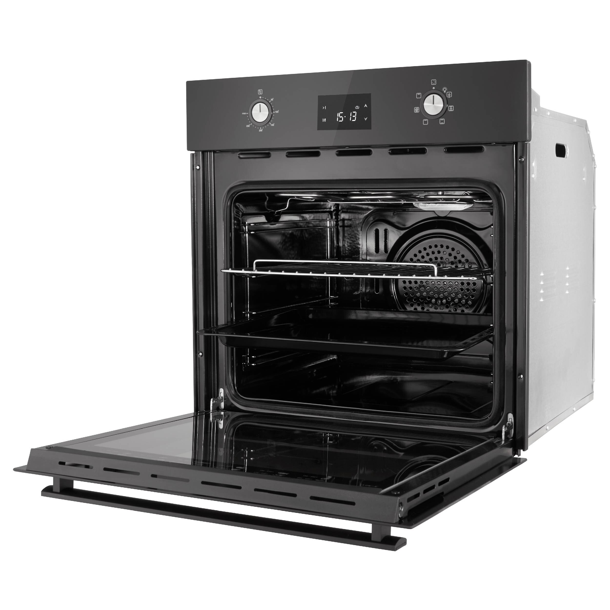 9074903 Электрический духовой шкаф Evelux EO 640 PB черный STDN-0032933 - Вид №3