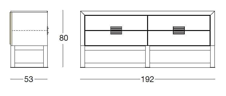 Кожаный комод Longhi Loveluxe ARCH-00031851 - Вид №4