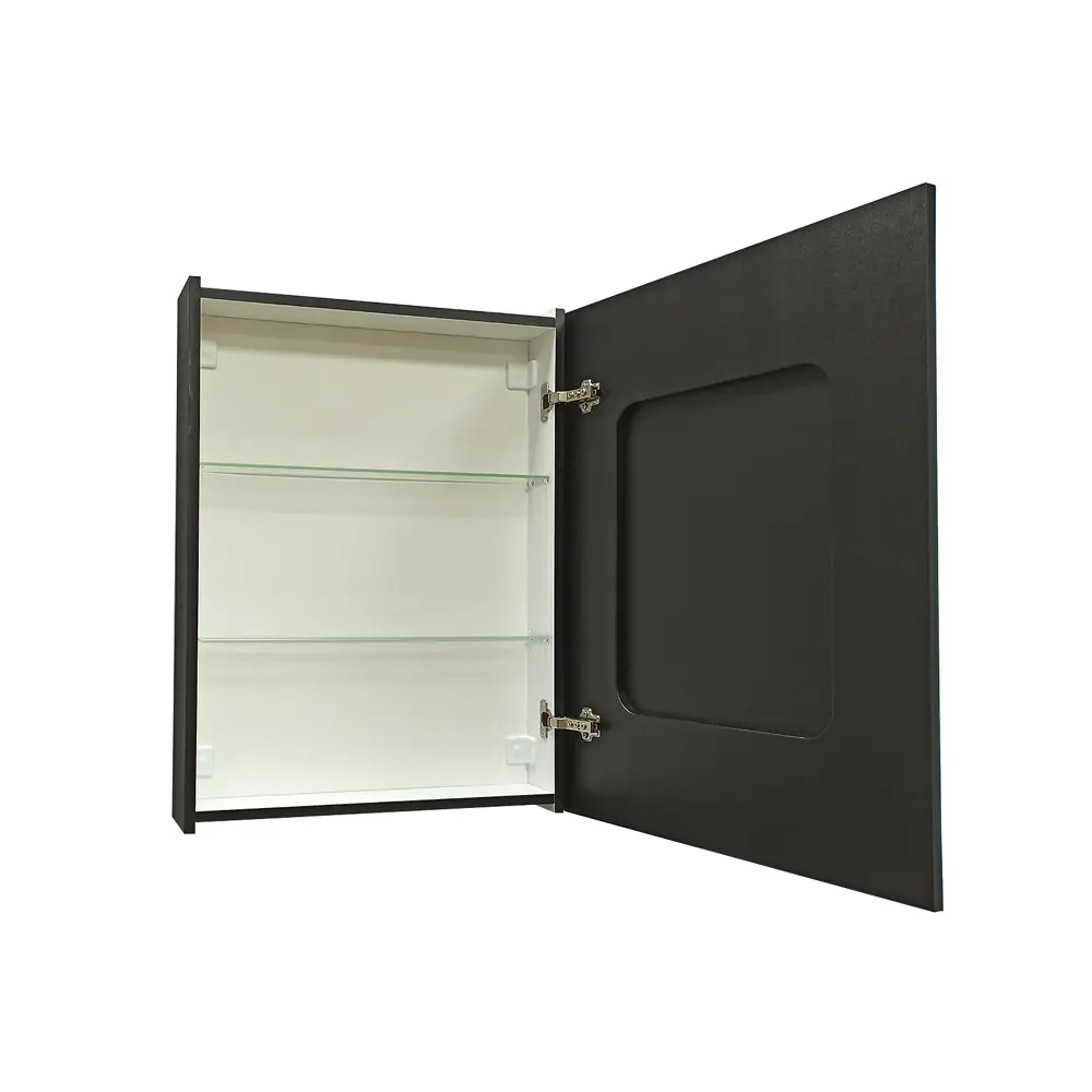 Шкаф зеркальный подвесной Montero Black LED с подсветкой 60x80 см цвет черный Santreyd STLM-2028496 - Вид №6