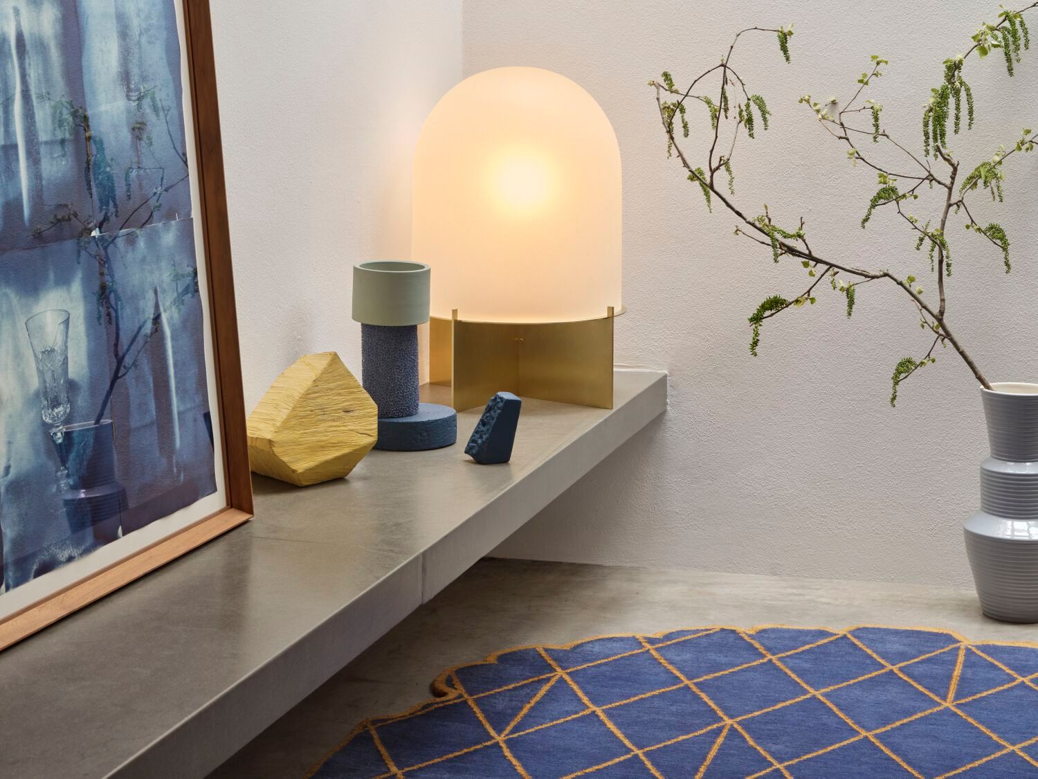 Светодиодная настольная лампа из дутого стекла SkLO купол ARCH-00042521 - Вид №3