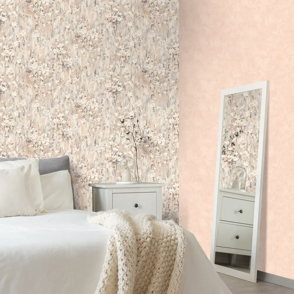 Обои флизелиновые Euro Decor Mone розовые 1.06 м ED7127-06 88478244 STLM-2033726 - Вид №3