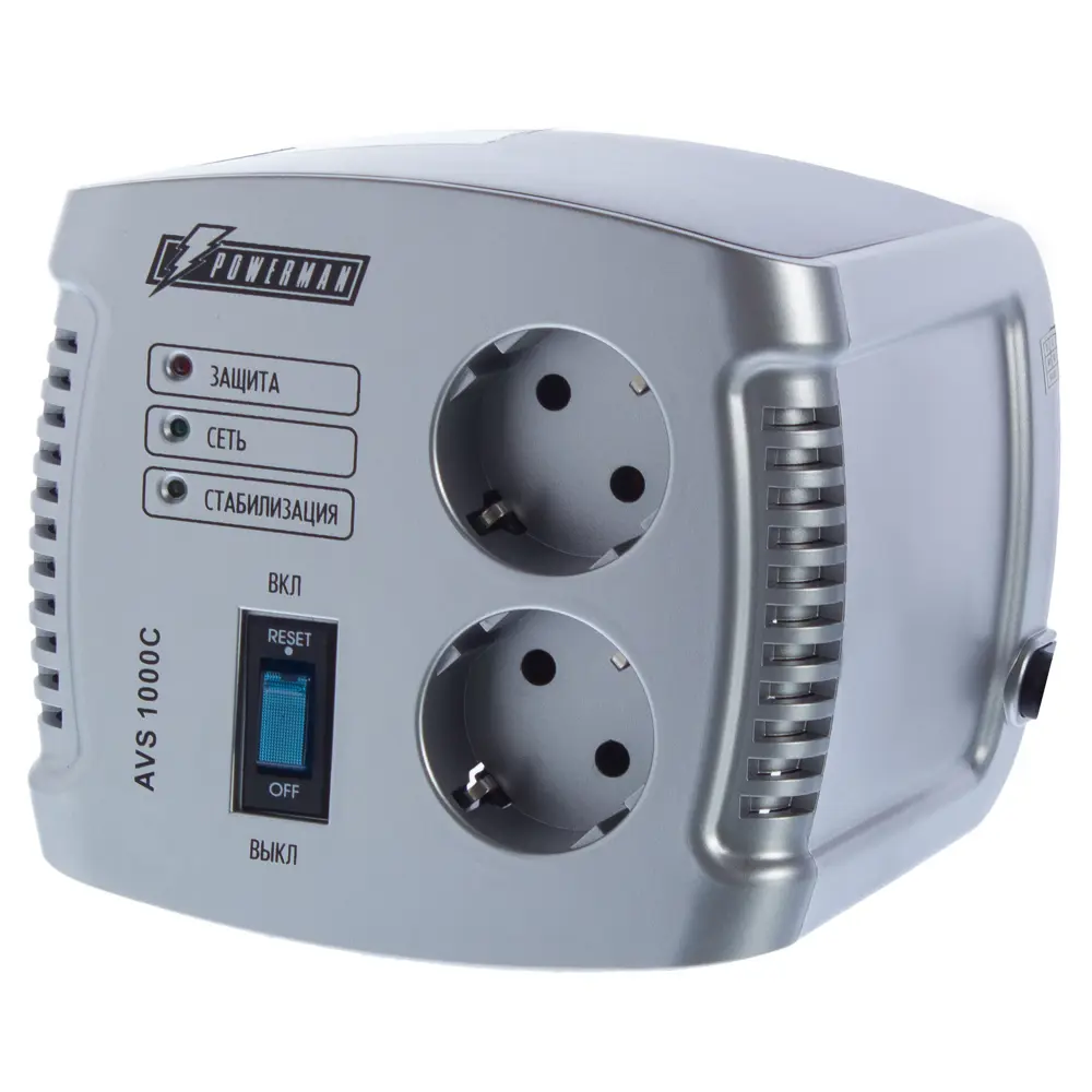 Стабилизатор напряжения Powerman AVS 1000С (Cube), 0.5 кВт 18332409 STLM-2202907 